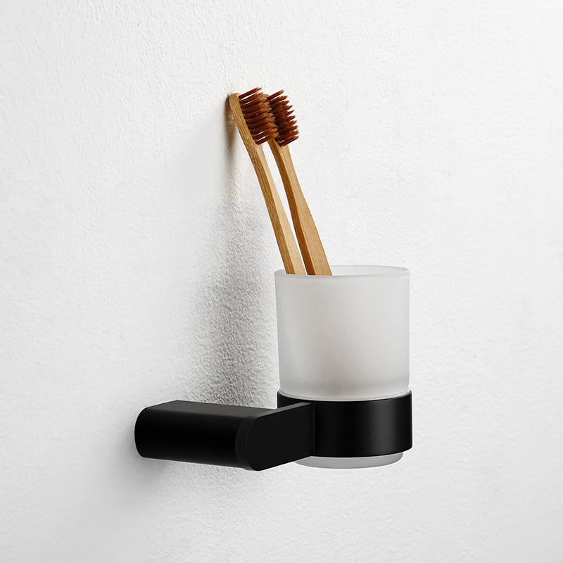 BowLift | Contemporary bathroom accessory single item or in set made of black metal