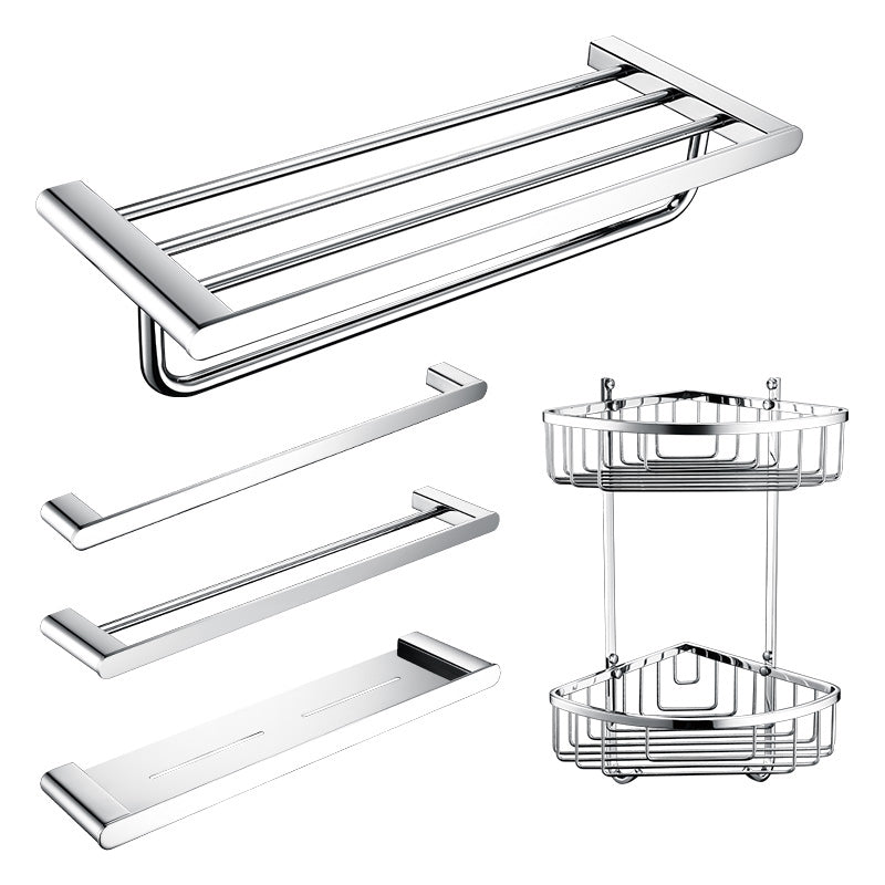 BowLift | Contemporary bathroom accessories single item or in set in silver