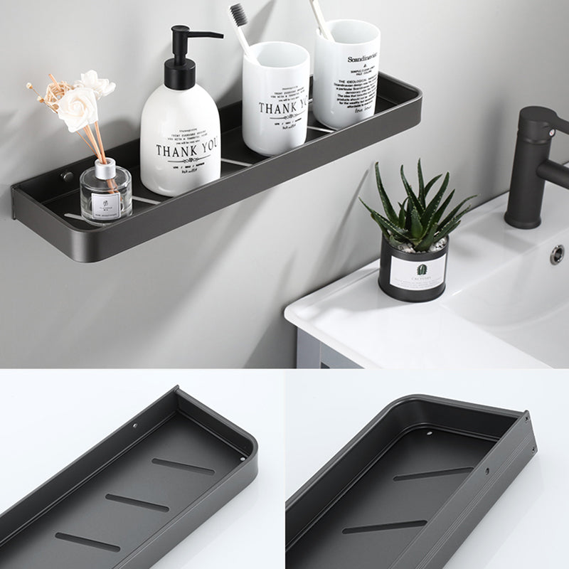 BowLift | Contemporary bathroom accessories single piece or in a set made of gray metal