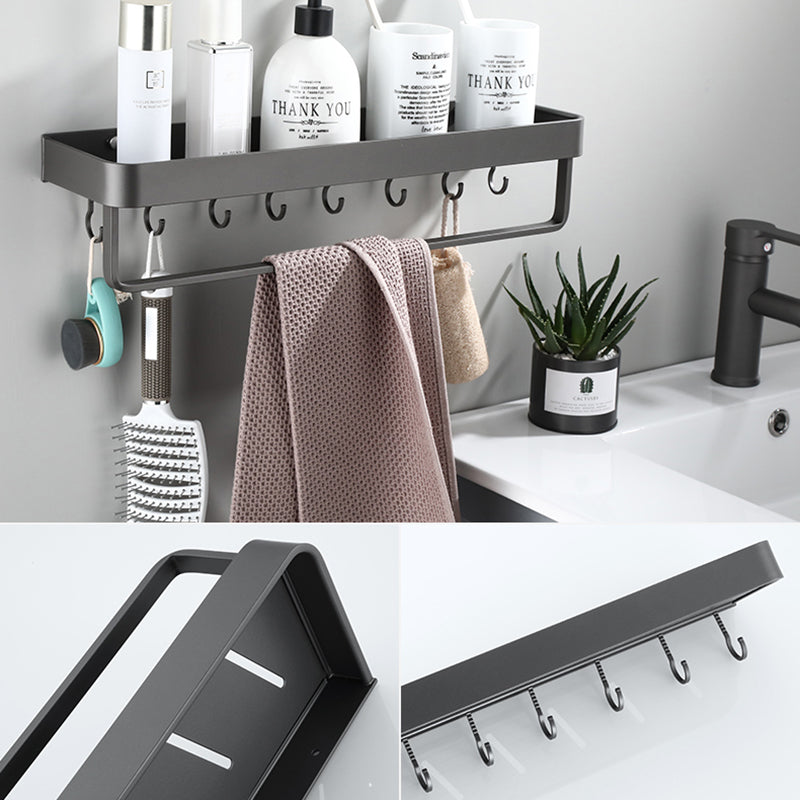 BowLift | Contemporary bathroom accessories single piece or in a set made of gray metal