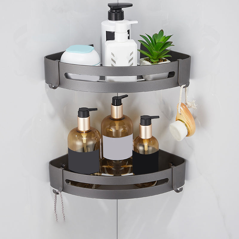 BowLift | Contemporary bathroom accessories single piece or in a set made of gray metal