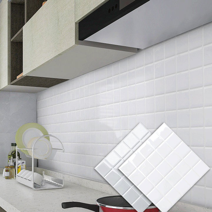 BowLift | White Mosaic Peel & Stick Tile Waterproof Kitchen Backsplash Wallpaper