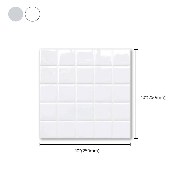 BowLift | White Mosaic Peel & Stick Tile Waterproof Kitchen Backsplash Wallpaper