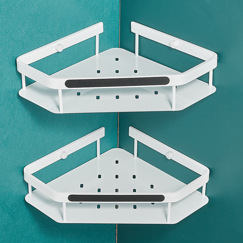 BowLift | Matt white 3-piece modern bathroom accessory set, bathroom shelf