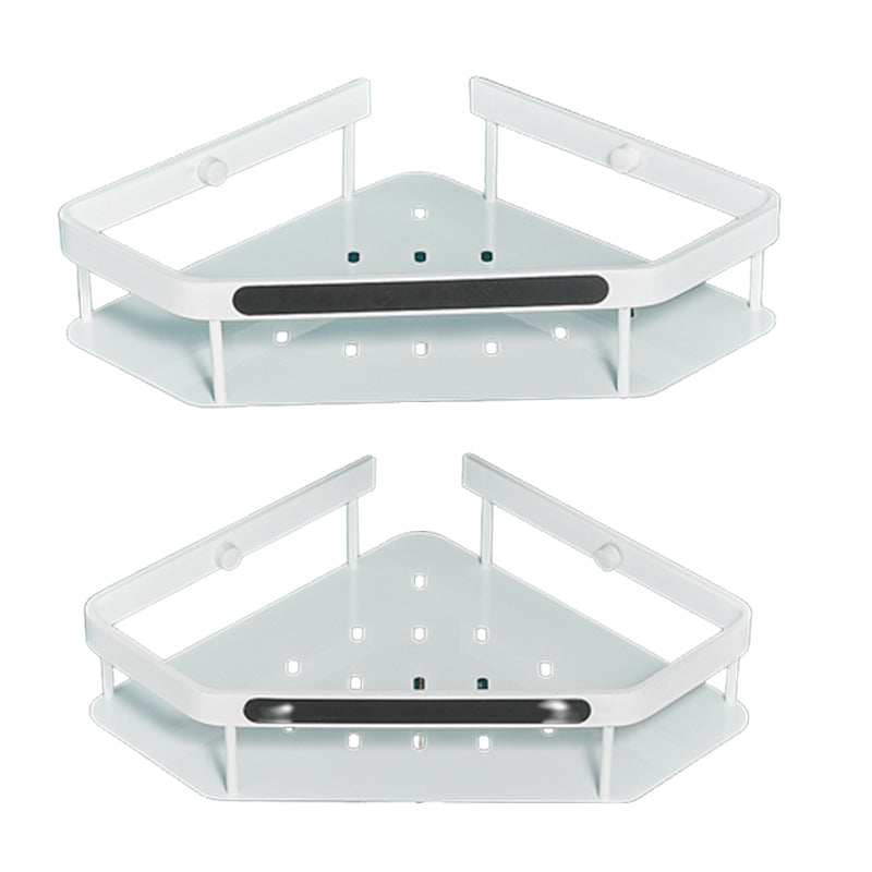 BowLift | Matt white 3-piece modern bathroom accessory set, bathroom shelf