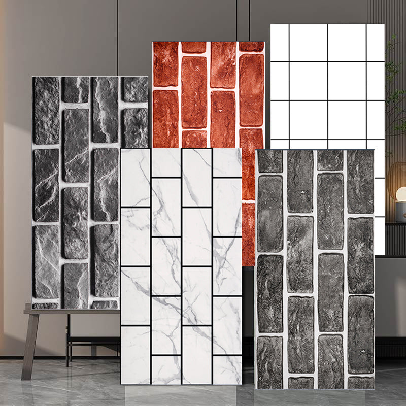 BowLift | Brick Joint Peel & Stick Tile 30 cm x 60 cm Rectangular PVC Wallpaper