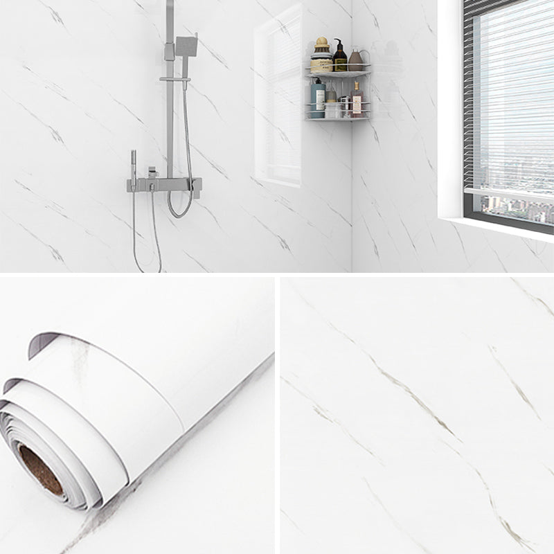 BowLift | Marble Texture Scratch Resistant Tile PVC Single Peel & Stick Tile for Bathroom Backsplash