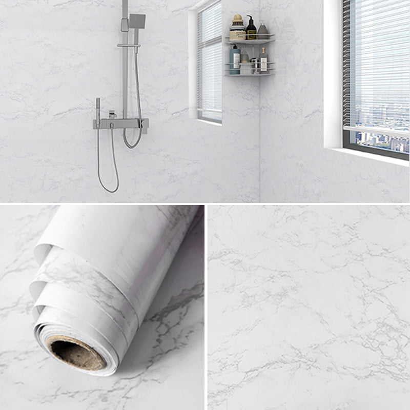 BowLift | Marble Texture Scratch Resistant Tile PVC Single Peel & Stick Tile for Bathroom Backsplash