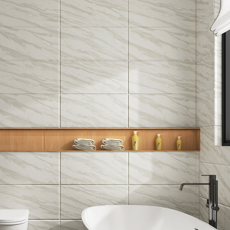 BowLift | Marbleized scratch-resistant PVC tile peel and stick tile for backsplash wall