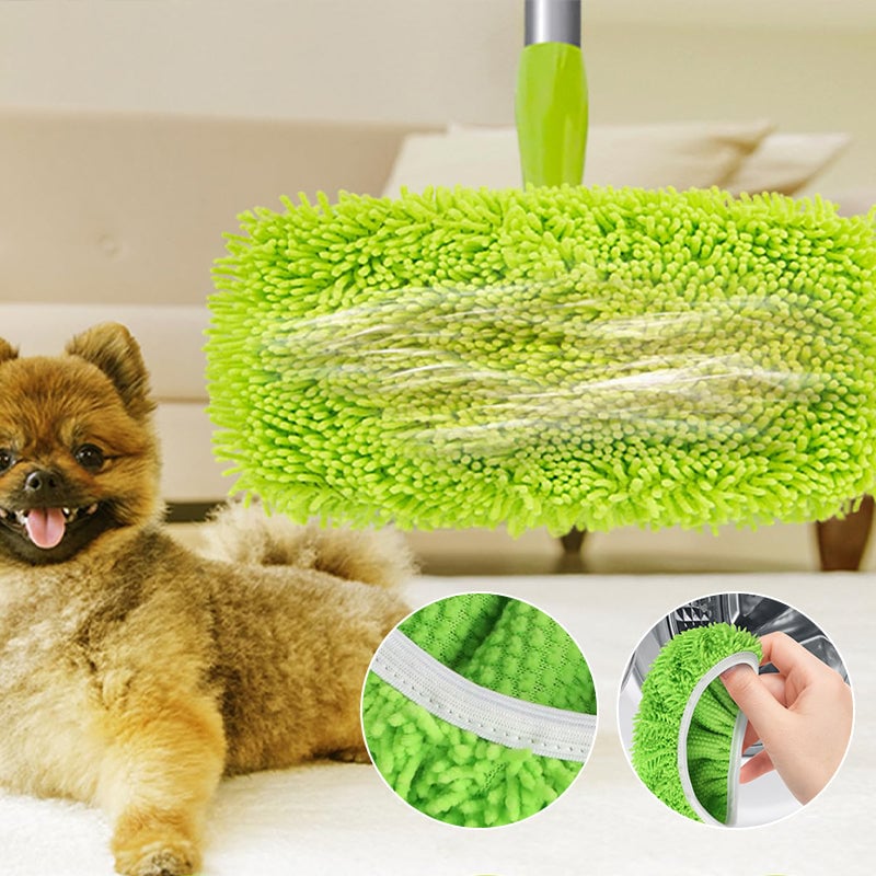 BowLift | Chenille Mop Refill Pads for Home Use – Replacement Mop Heads for Floor Cleaning