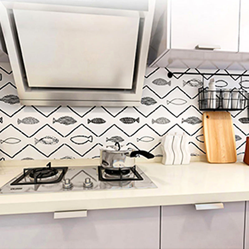 BowLift | Waterproof PVC Tile Singular Peel & Stick Tile for Kitchen Splashback Wall