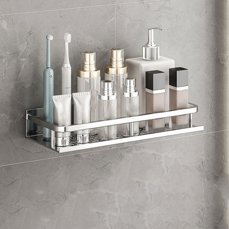 BowLift | Silver Bathroom Accessory Set Metal 1/2/3 - Piece Bathroom Shelf