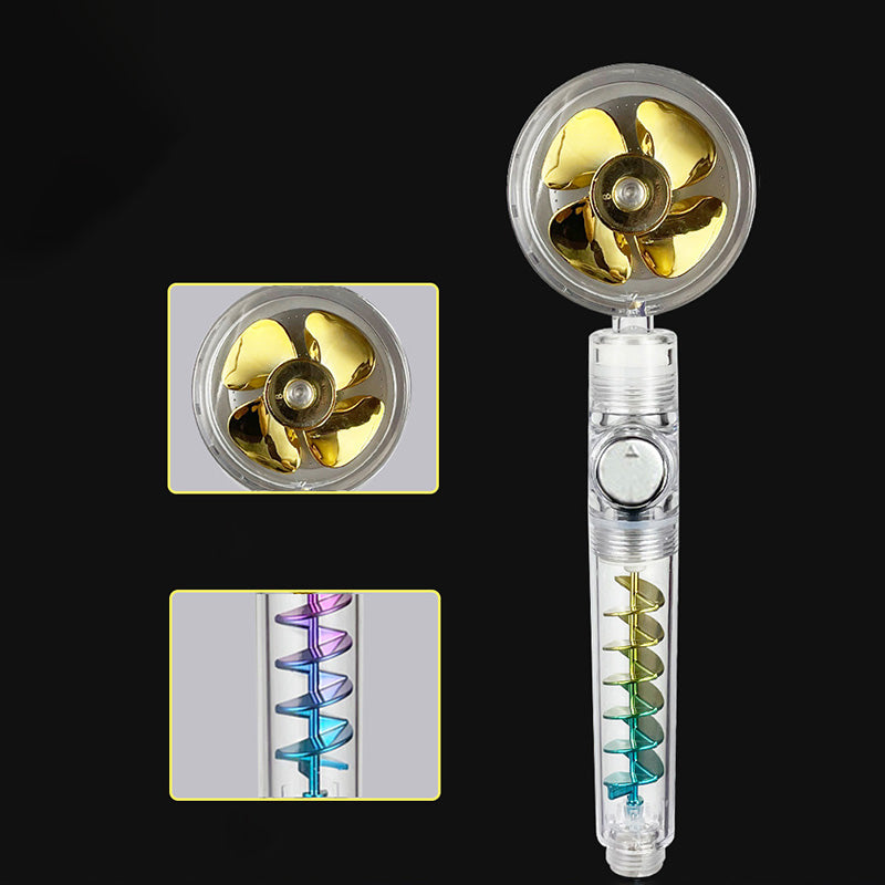 BowLift | Modern Round Handheld Showerhead Rain Spray Head made of Plastic