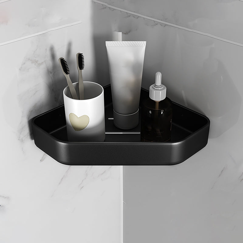 BowLift | Matt black bathroom accessories set Modern anti-rust 1/2/3-piece bathroom shelf