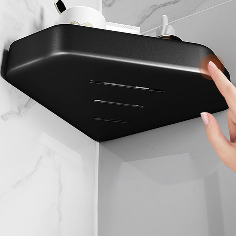 BowLift | Matt black bathroom accessories set Modern anti-rust 1/2/3-piece bathroom shelf