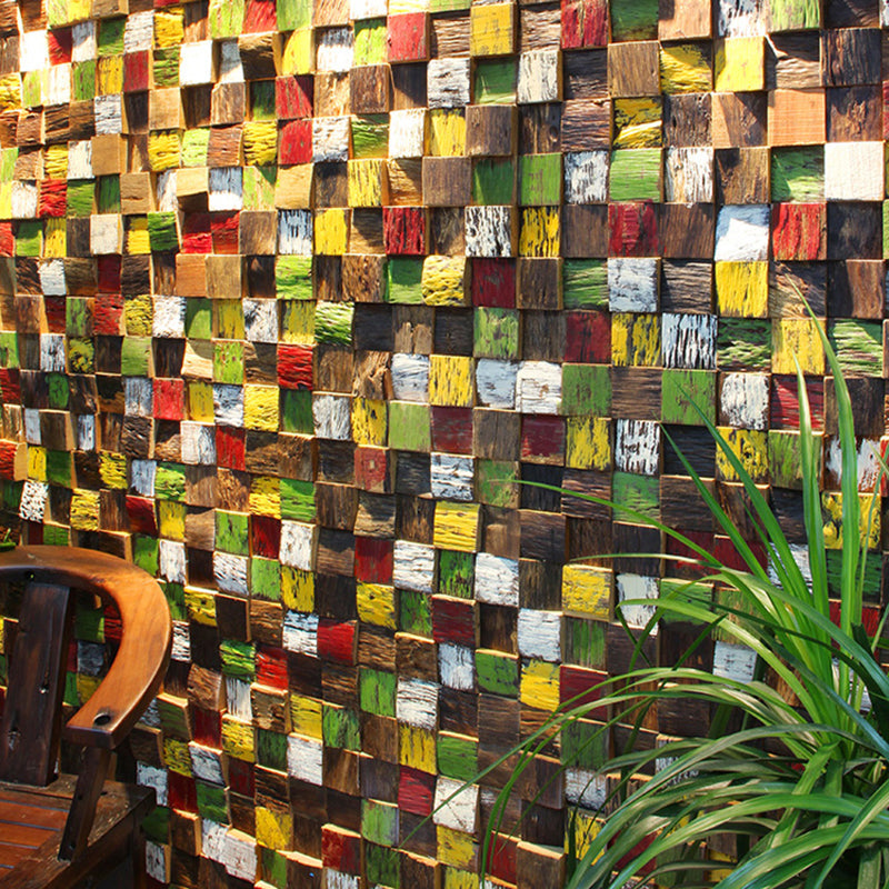 BowLift | Wall cladding wood shiplap mosaic modern interior wall cladding