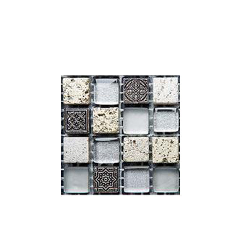 BowLift | Pattern Color Stone Peel and Stick Mosaic Tile Peel and Stick Tiles Set of 20