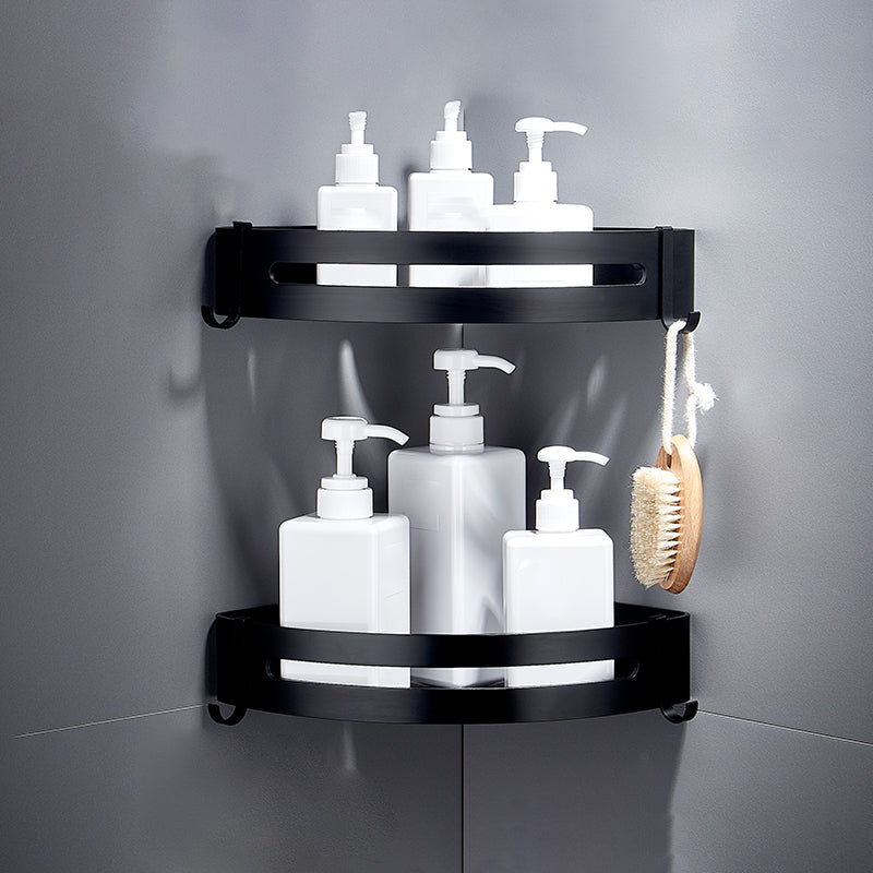 BowLift | Black Bathroom Set Modern 1/2/3 - Piece Anti-Rust Bathroom Rack