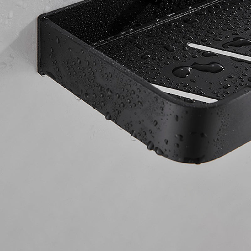 BowLift | Matt Black Bathroom Set Modern 1/2 - Piece Stainless Steel Bathroom Shelf