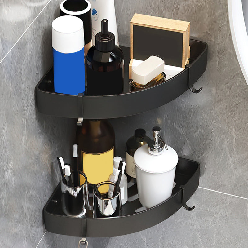 BowLift | Black/Silver Bath Set Modern 1/2/3-Piece Anti-Rust Bath Rack