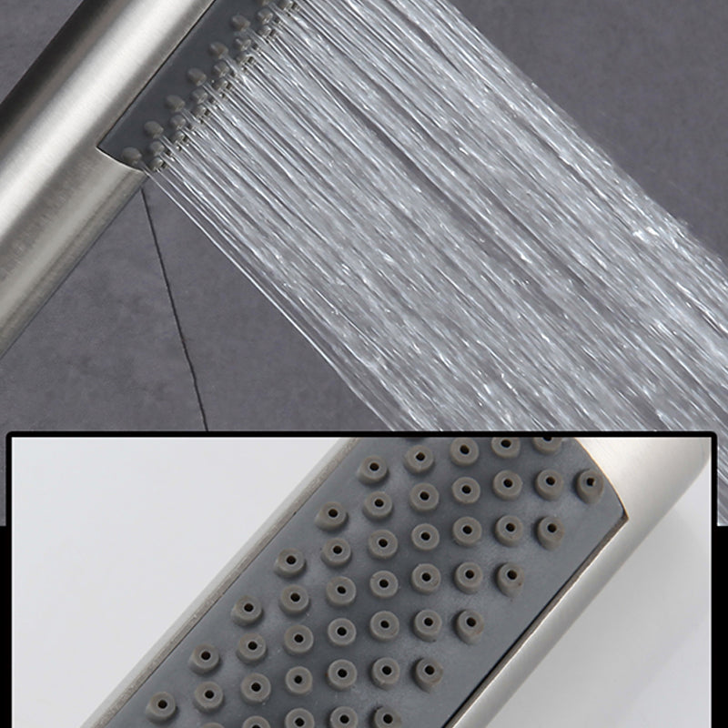 BowLift | Cylindrical Hand Shower with Self-Cleaning Stainless Steel Wall Shower Head