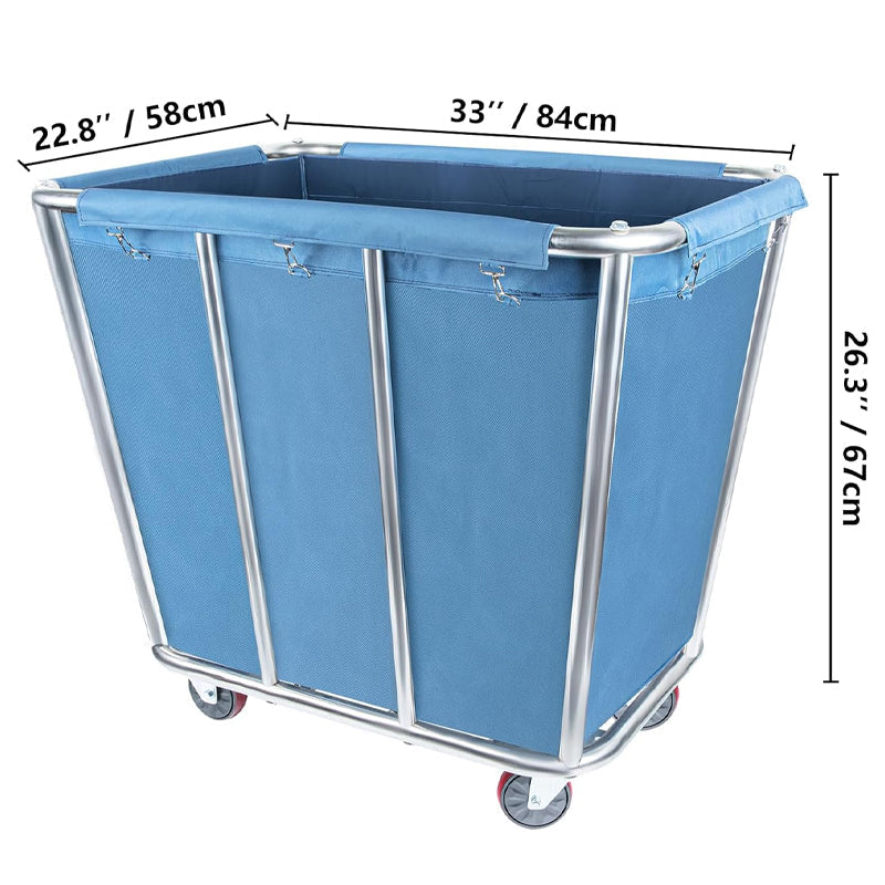 BowLift | 10 Bushel / 350L Basket Truck 260 lbs Weight Capacity Commercial Laundry Cart Rolling Laundry Cart
