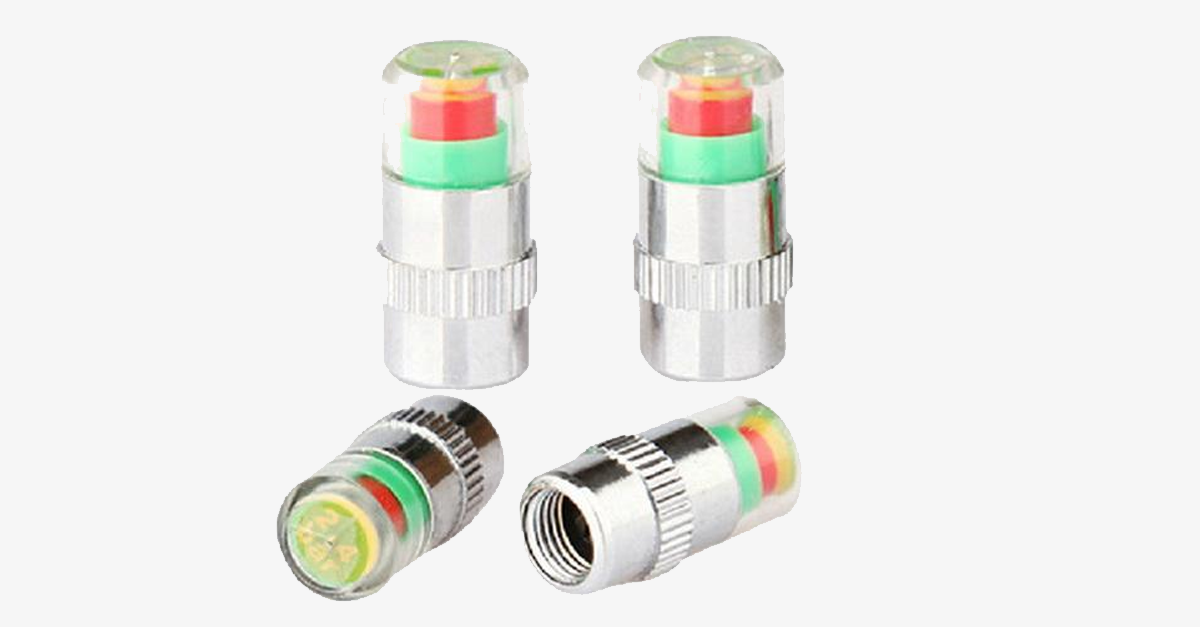 BowLift | Practical Car Tire Pressure Monitors - Set of Four - Drive Safely!