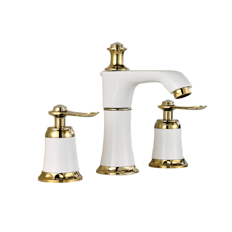 BowLift | Glam Bathtub Faucet Trim Deck Mounted Lever Handle Swivel Spout Bathtub Faucet