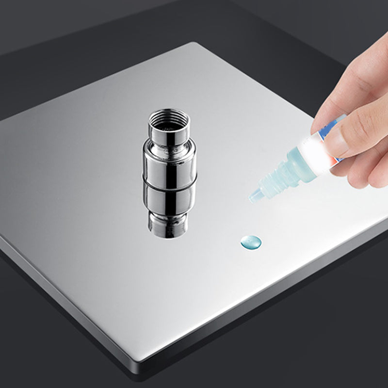 BowLift | Contemporary square shower head combination with handheld shower