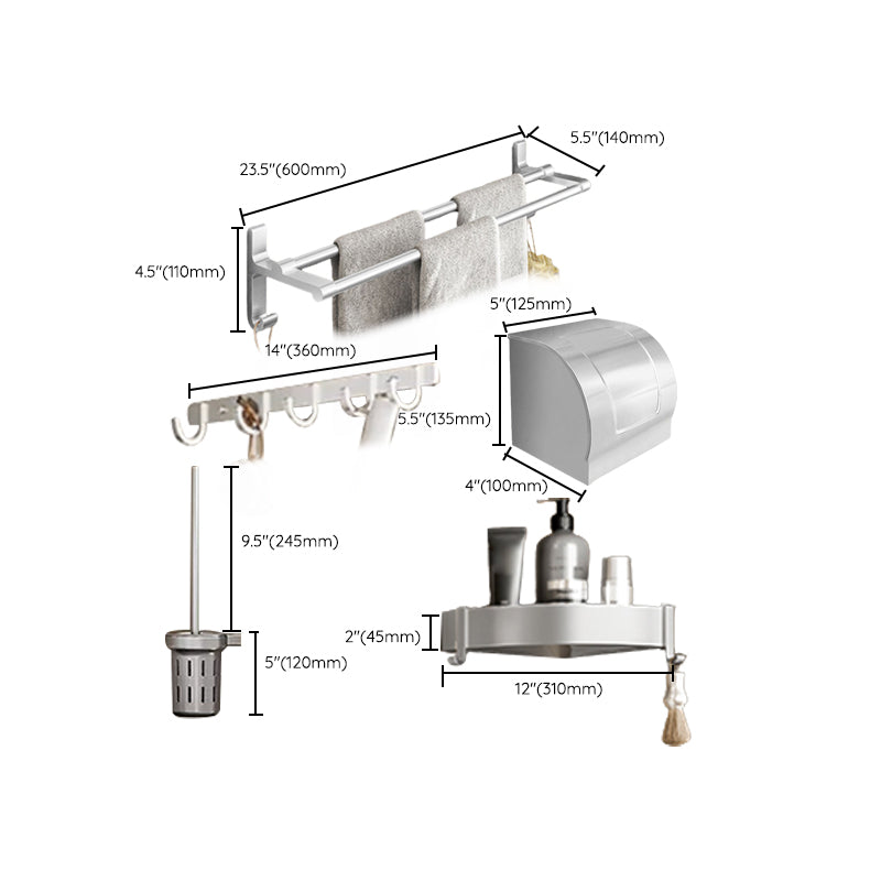 BowLift | Metal Bathroom Hardware Set Adhesive Installation Bathroom Accessory Kit