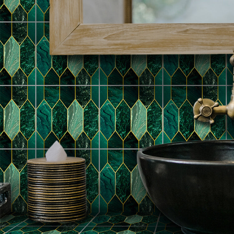 BowLift | Polygon Peel and Stick Splash Guard Tile PVC Mosaic Peel and Stick Tile for the Kitchen