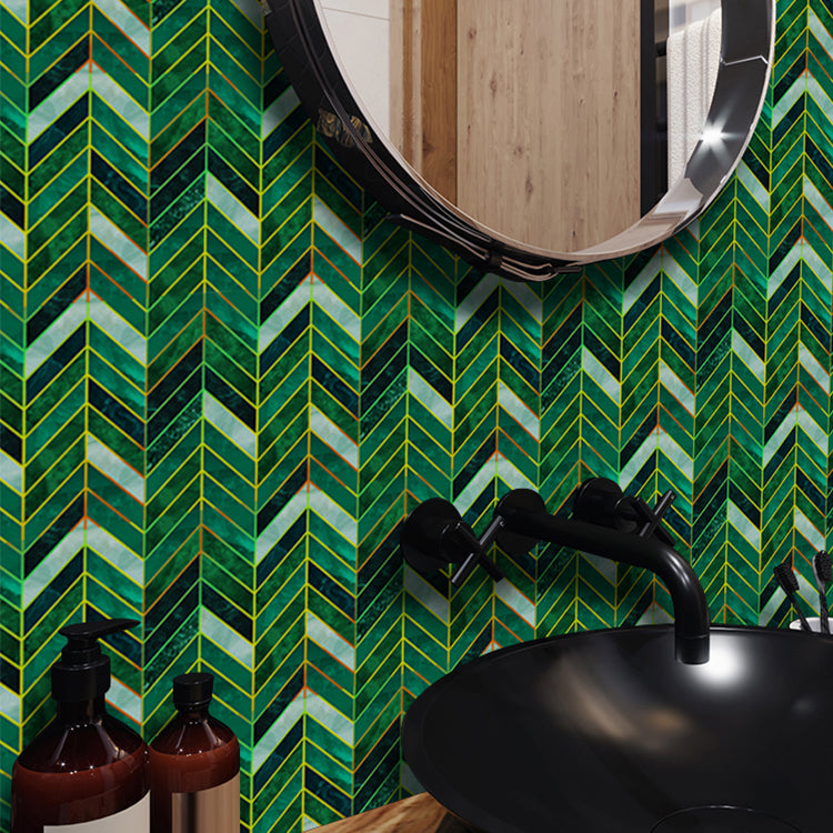 BowLift | Polygon Peel and Stick Splash Guard Tile PVC Mosaic Peel and Stick Tile for the Kitchen