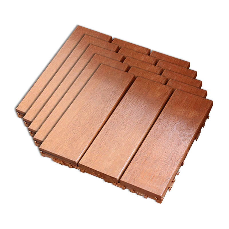 BowLift | Classic wooden deck tiles connecting composite patio tiles