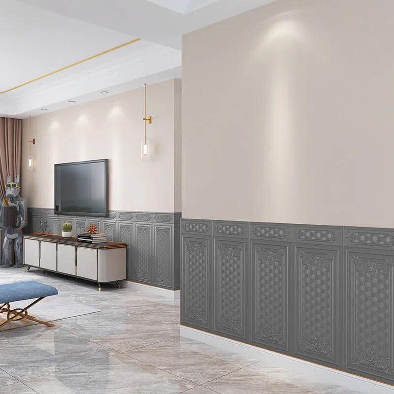 BowLift | Wall Panel 3D embossed Peel and Stick waterproof back panels for living room