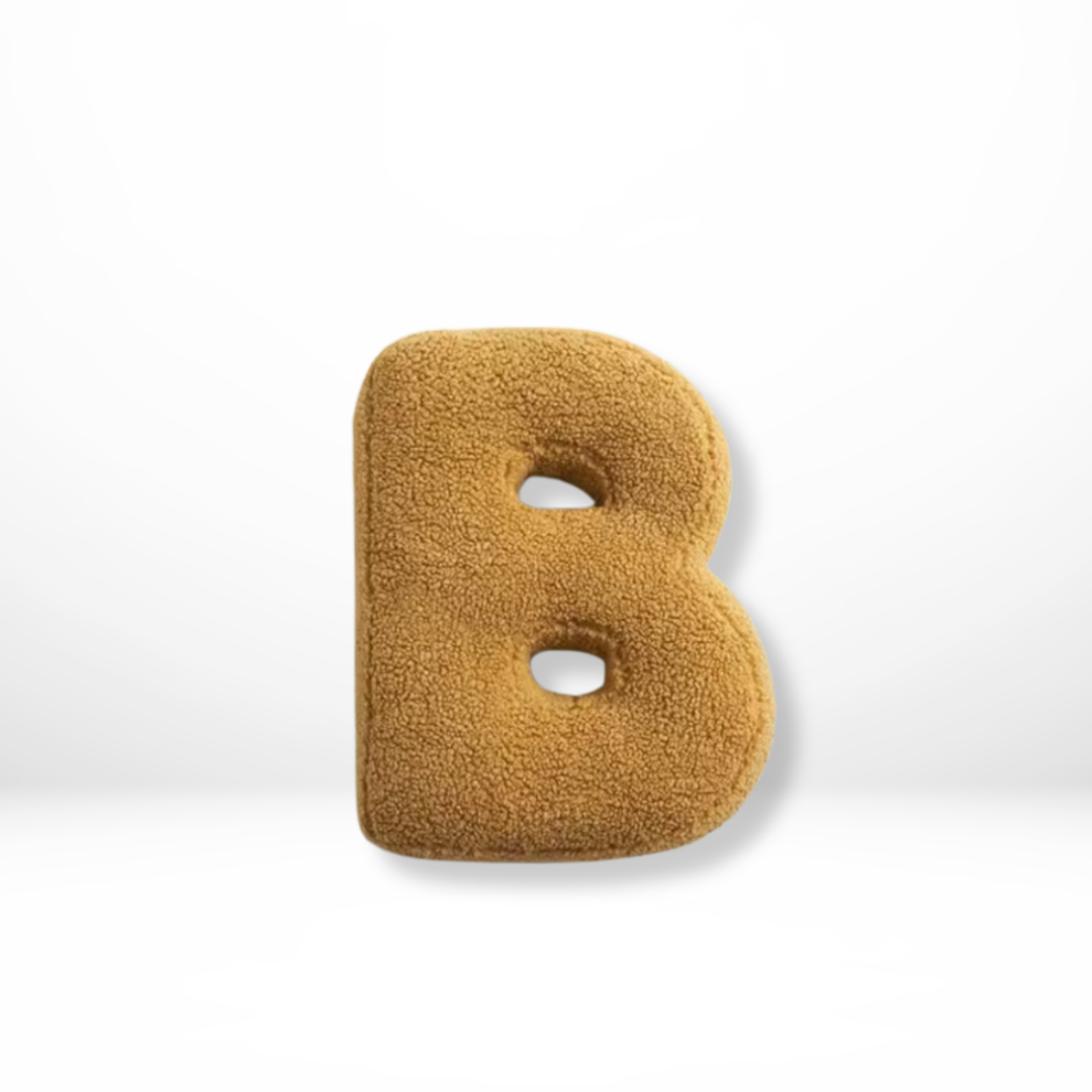 BowLift | Alphabet Cushion Velura – Soft Velvet Decorative Cushion in Every Letter of the Alphabet