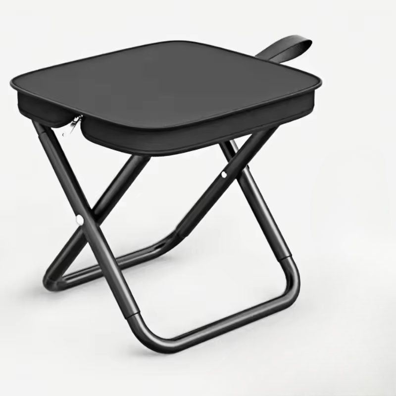 BowLift | Portable Folding Camping Stool with Adjustable Zippers and Metal Frame