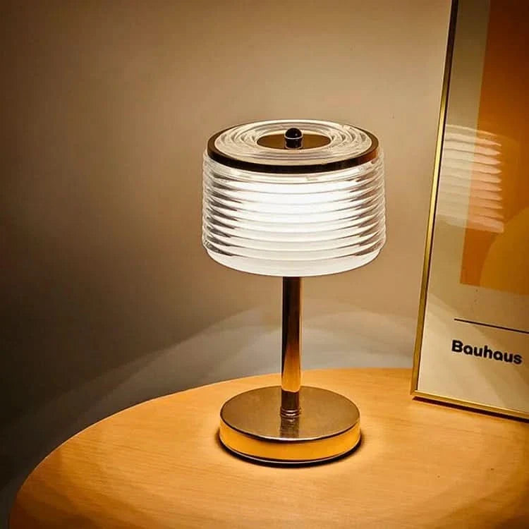 BowLift | LED Ring Table Lamp with Multi-Layer Shade
