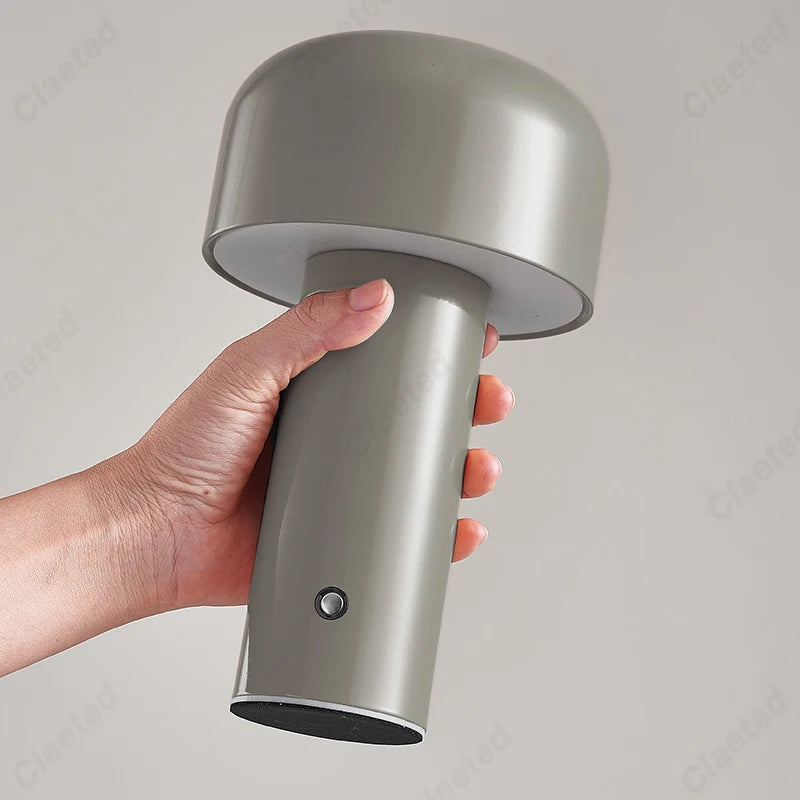 BowLift | Italian Designer Mushroom Table Lamp Night Light - Portable Cordless Touch Lamp