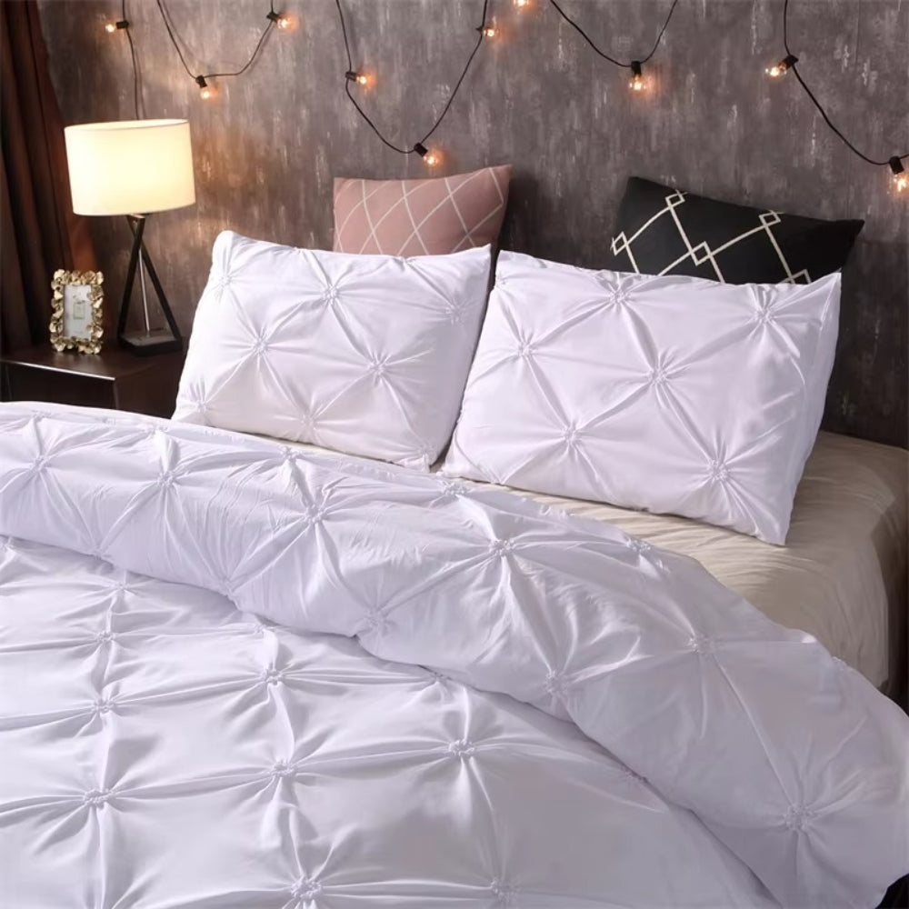 BowLift | Airweave Pintuck | 3pcs Duvet Cover Set