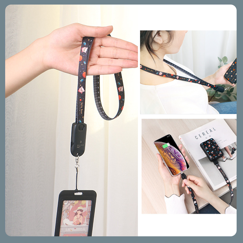 BowLift | 3-in-1 multifunctional data cable lanyard