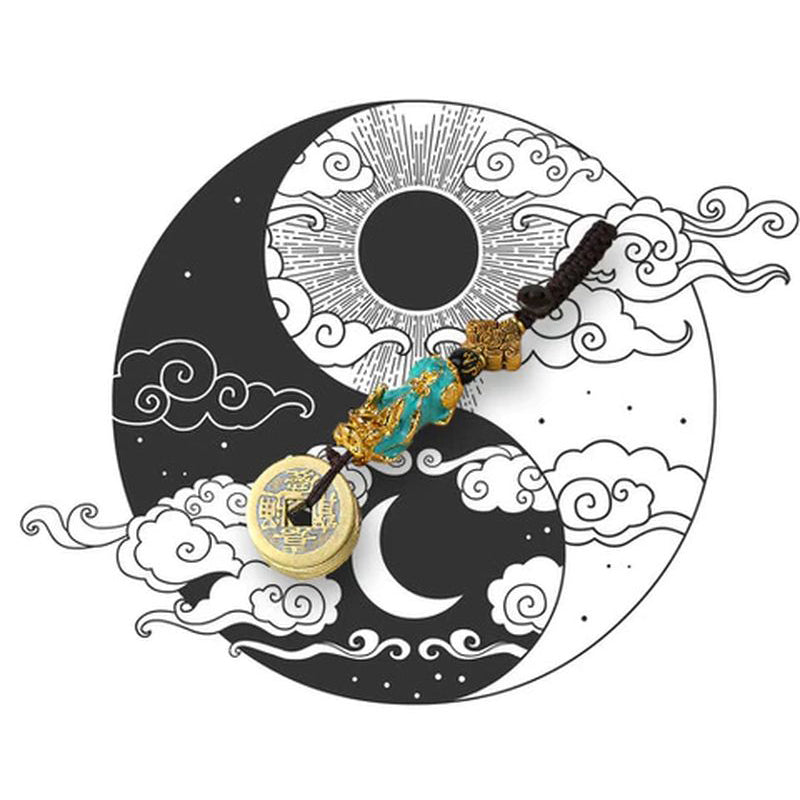 BowLift | FengShui Pi Xiu Coin Keychain