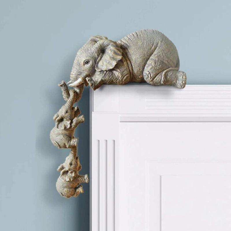 BowLift | Elephant sitter hand-painted figures