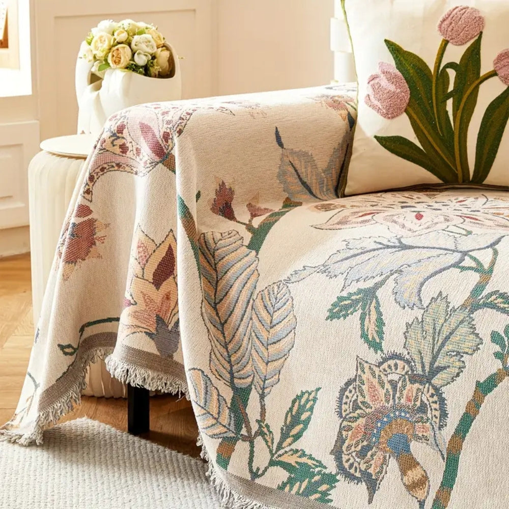 BowLift | Amara Floral Reversible Sofa Cover