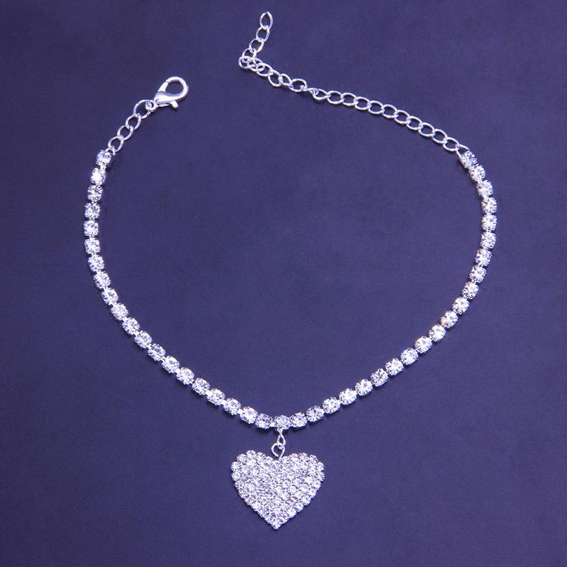 BowLift | Fashion Heart Rhinestone Anklet
