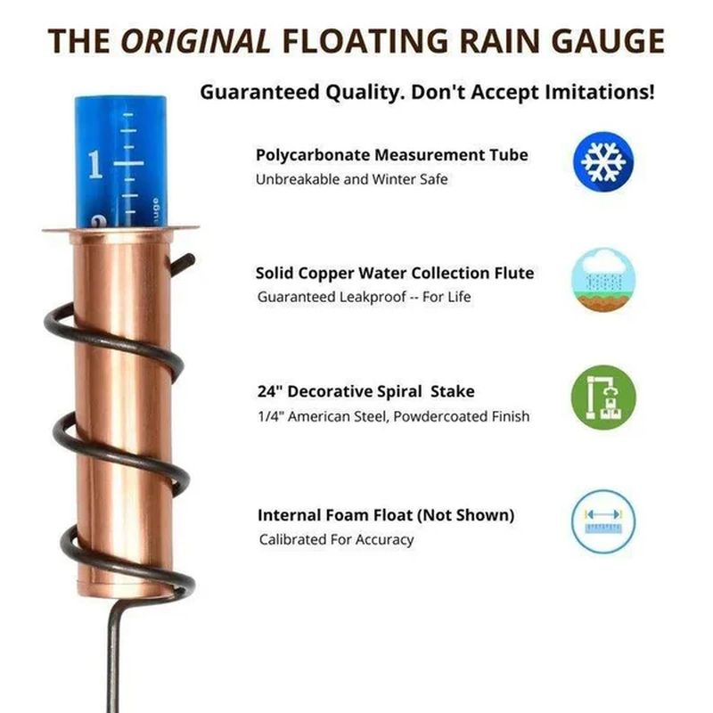 BowLift | Copper Rain Gauge