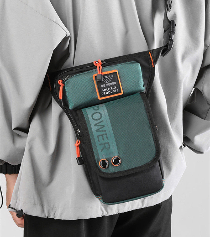 BowLift | Personalized Men's Motorcycle Style Waterproof Nylon Leg Chest Bag