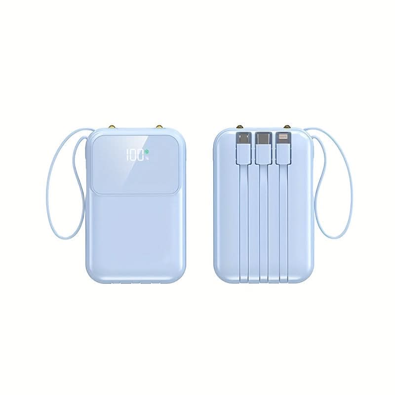 BowLift | 10000mAh Portable Power Bank with Cables