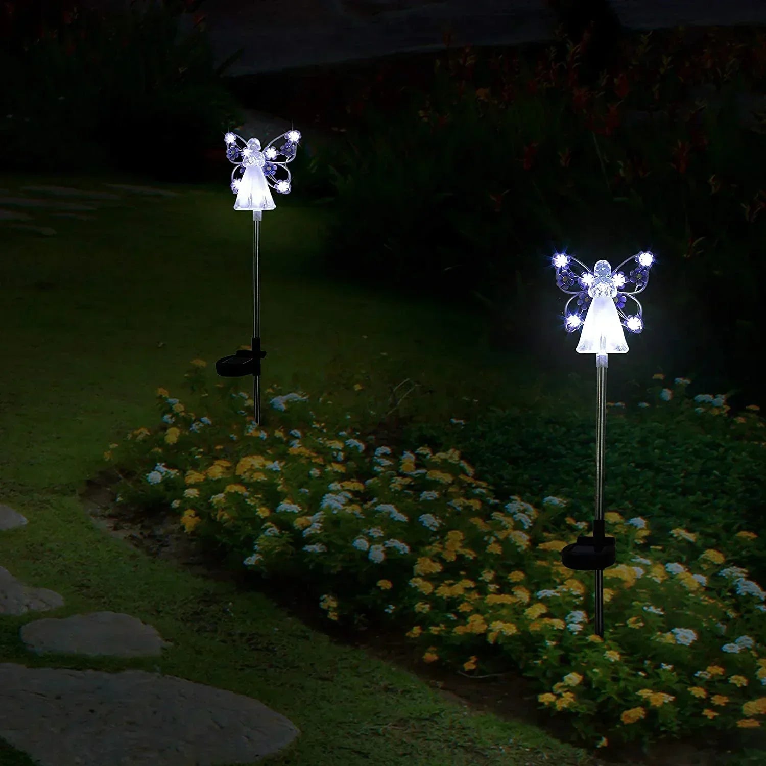 BowLift | Luminous Haven Solar Angel LED Garden Light – Elegant Outdoor Illumination for Gardens and Memorials