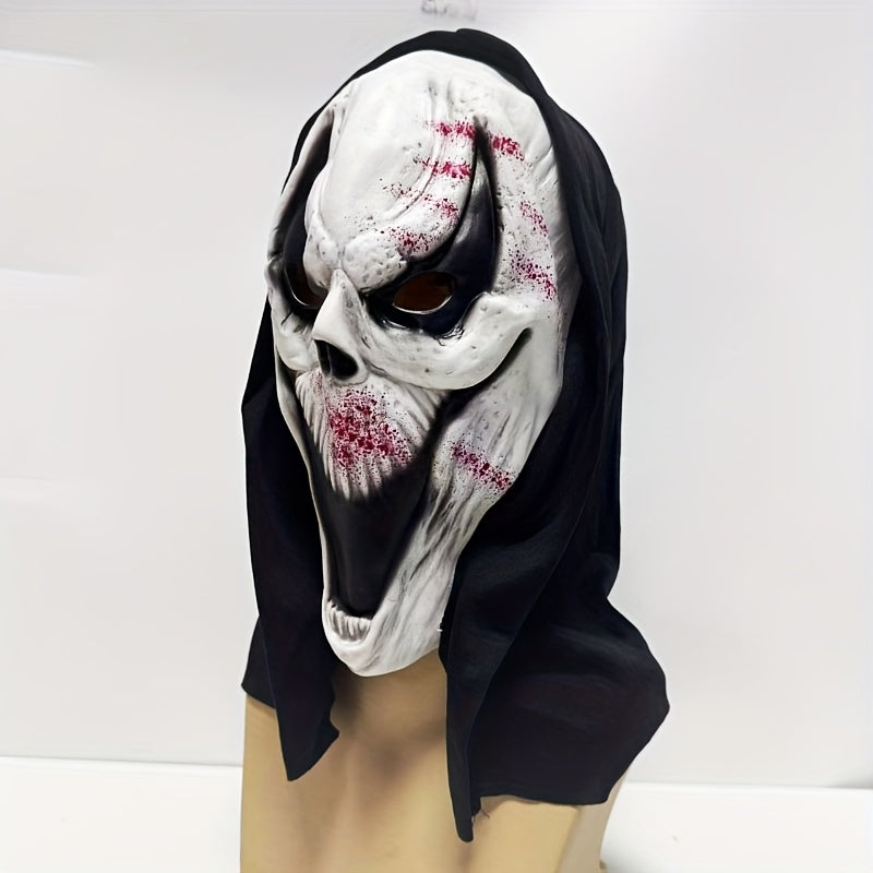 BowLift | Adult Full Head Halloween Scary Mask | Skull Design Hooded