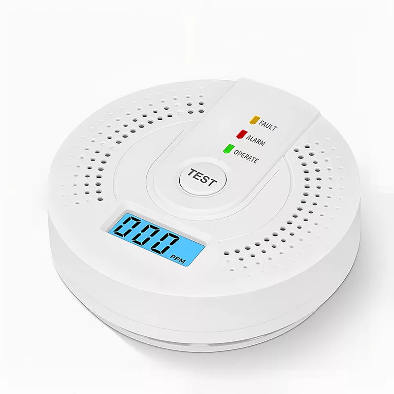BowLift | Carbon Monoxide Detector | Reliable Alarm Sensor with LCD Display for Home Safety